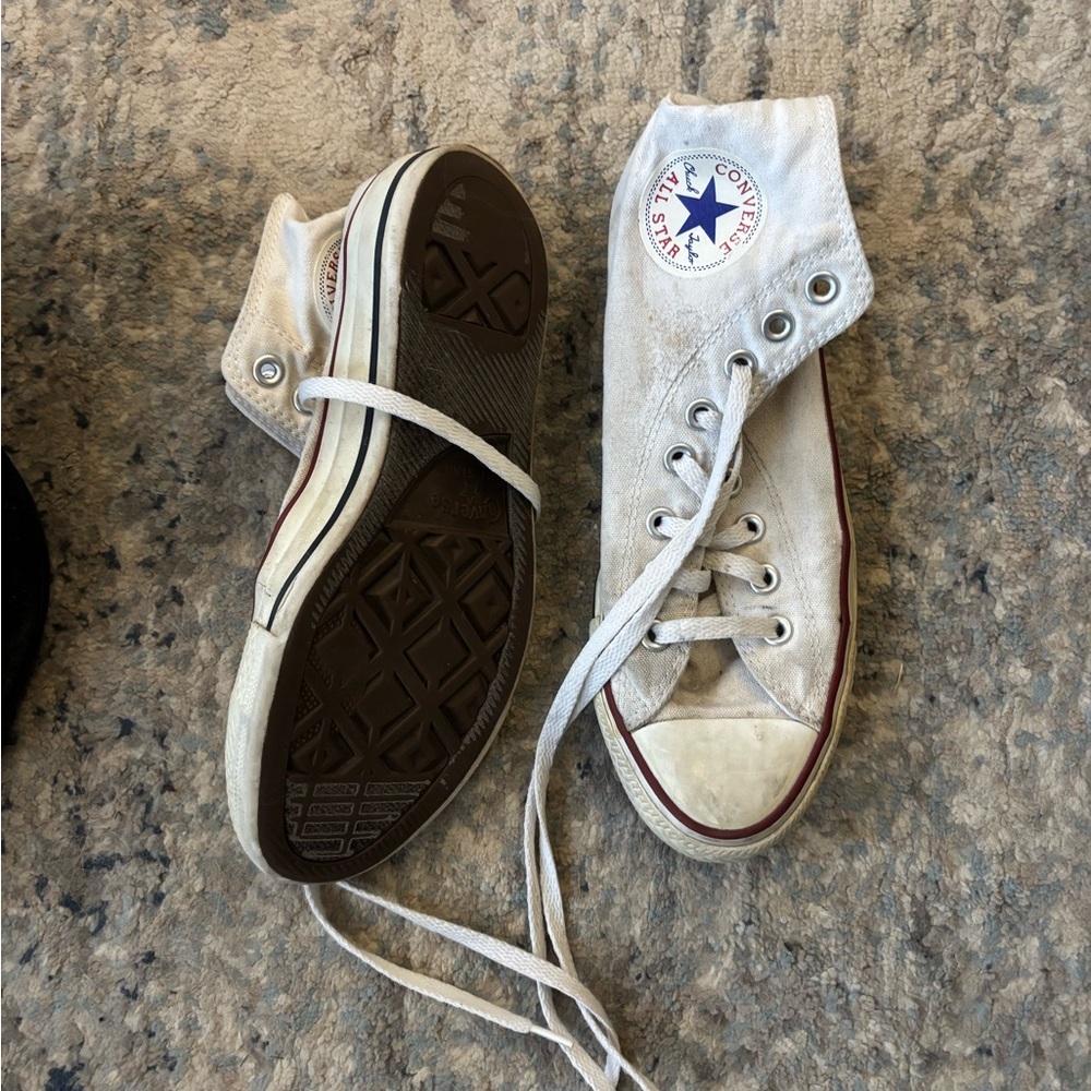 Converse Off-White High-Top Sneakers